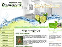 Tablet Screenshot of design4happylife.com